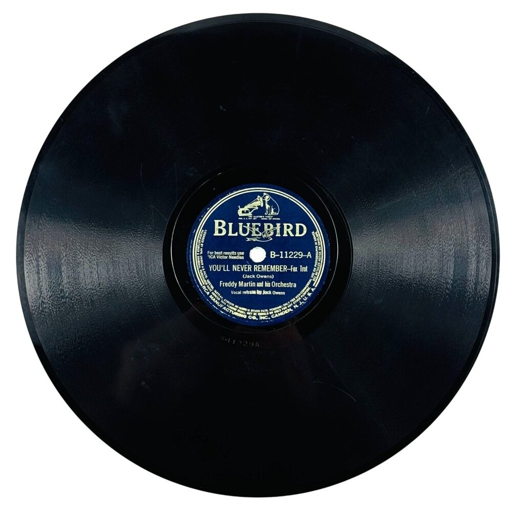 Freddy Martin - You'll Never Remember / Rancho Pillow - B-11229 Bluebird 78rpm